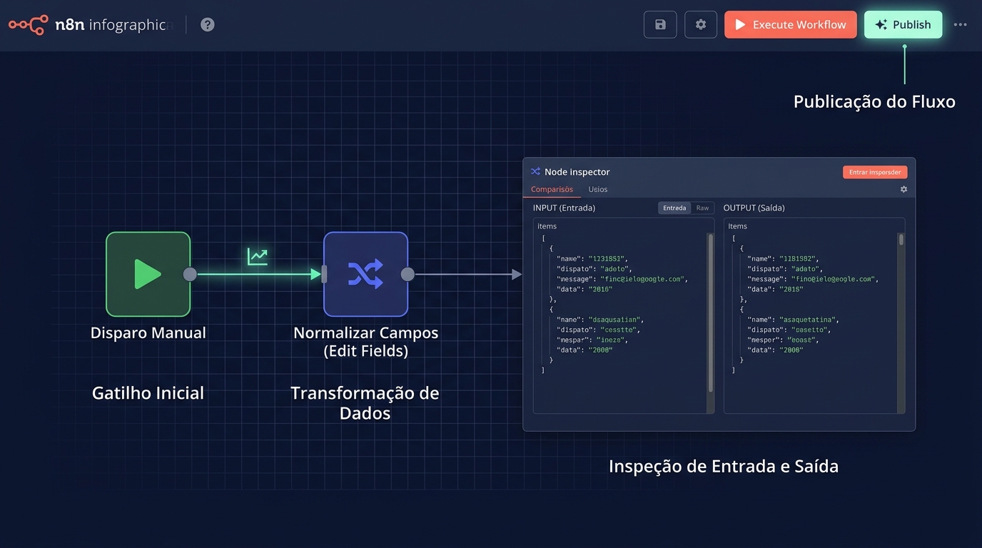 Primeiro workflow completo no n8n